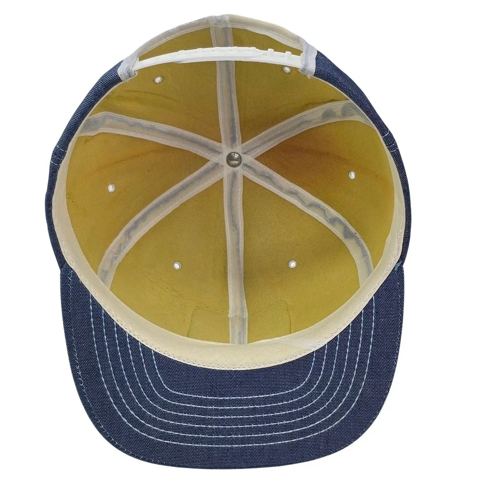 Vintage Swingster Lasso Atrazine Herbicide Hat Blue Snapback Made in USA‎ Cap